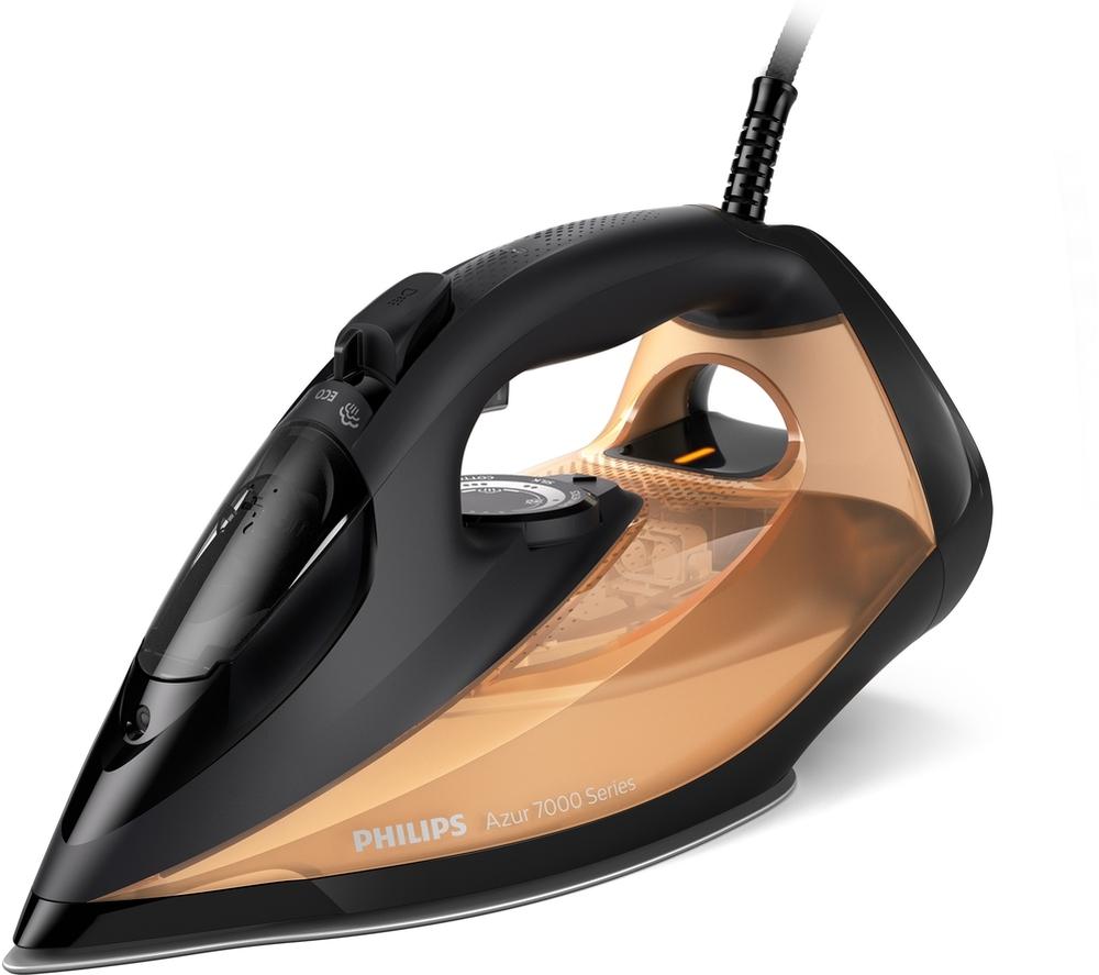 PHILIPS Philips 7000 Series HV DST7040/80 Steam Iron - Black & Gold