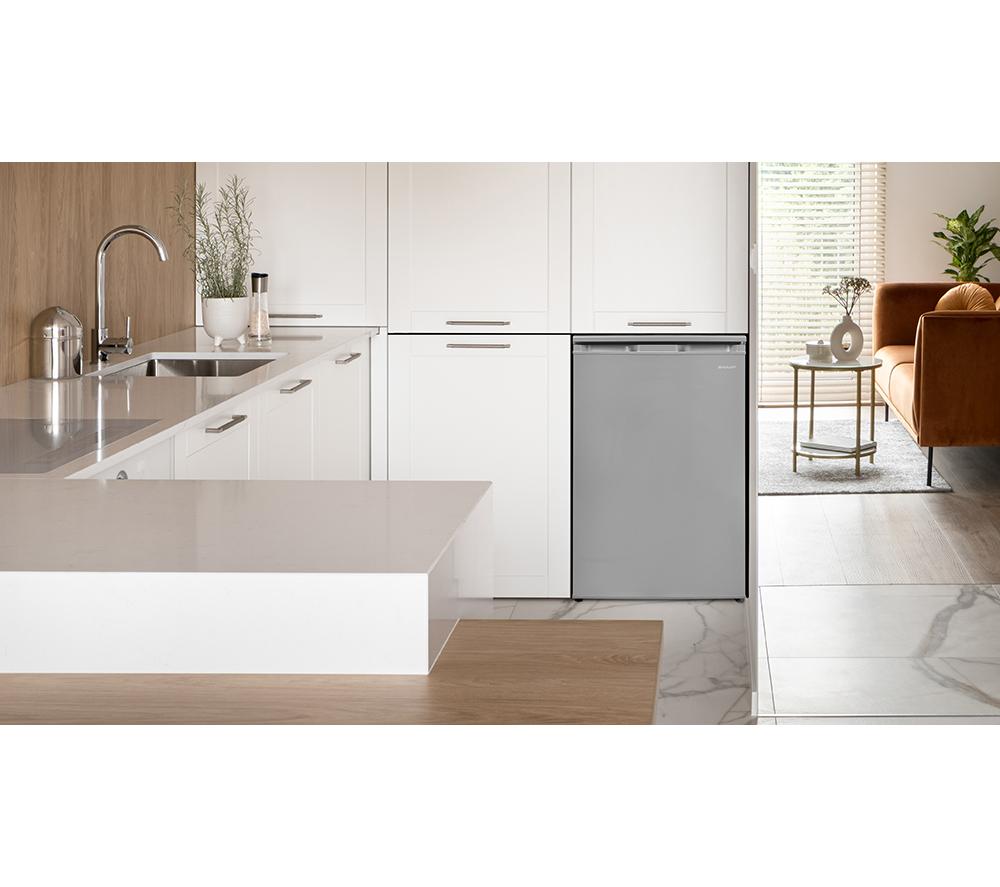 SHARP SJ-UE121M4S-EN Undercounter Fridge - Silver image number 6 of 7