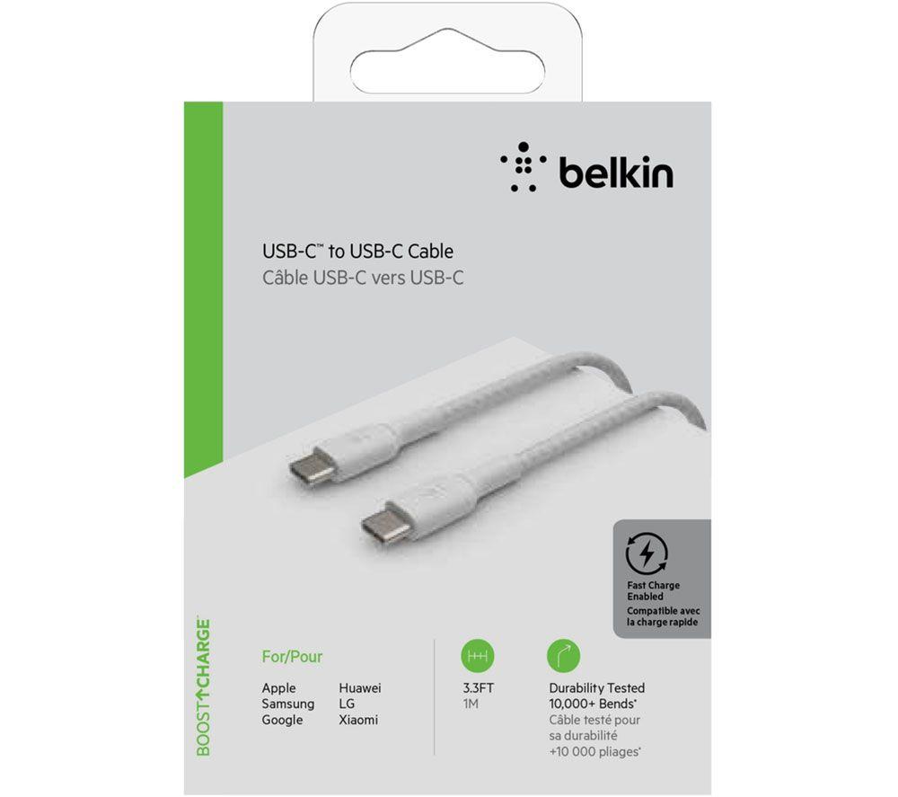 BELKIN Braided USB Type-C Cable - 1 m, White image number 3 of 4