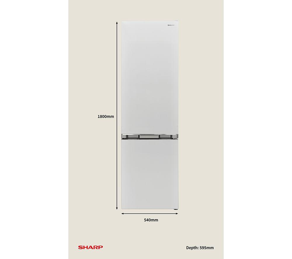 SHARP SJ-FBA05DTXWE-EN 60/40 Fridge Freezer - White image number 10 of 10