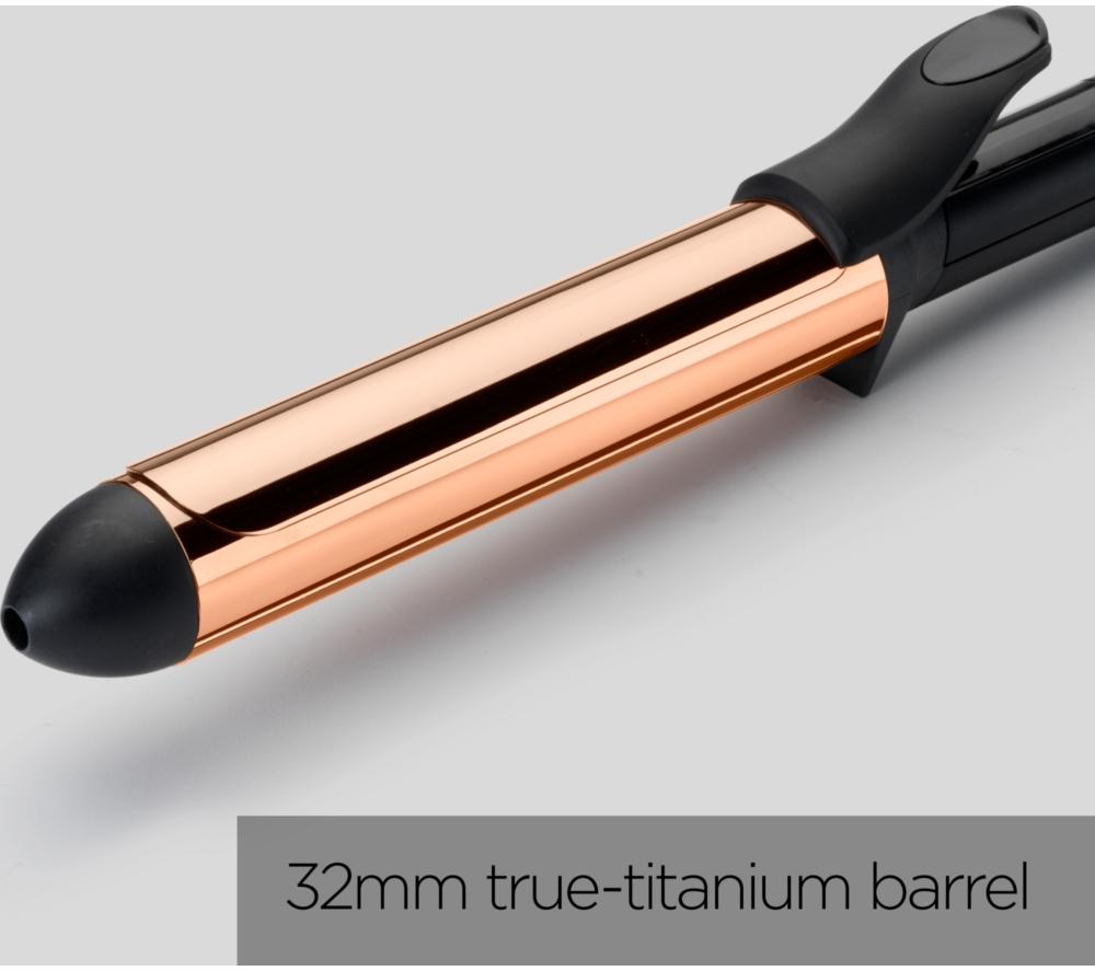 BABYLISS Titanium Brilliance 2357U Curling Tongs - Black & Gold image number 3 of 7