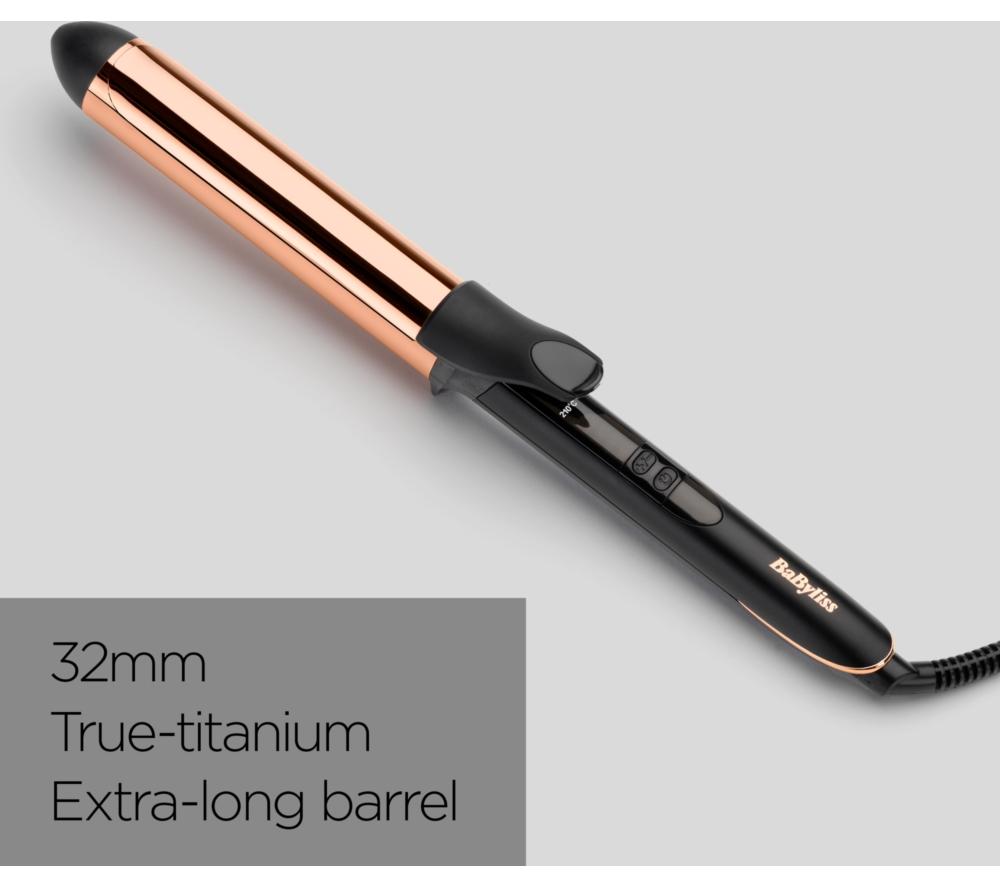 BABYLISS Titanium Brilliance 2357U Curling Tongs - Black & Gold image number 5 of 7