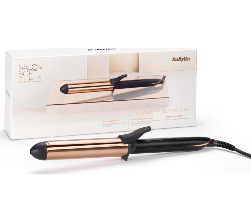 BABYLISS Titanium Brilliance 2357U Curling Tongs - Black & Gold image number 7 of 7