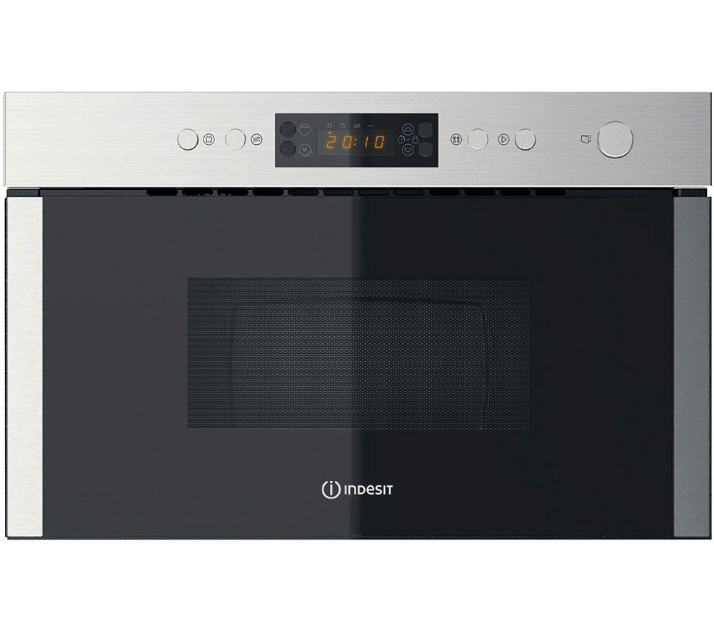 INDESIT Aria MWI 5213 IX UK Built-in Microwave with Grill - Stainless Steel, Stainless Steel