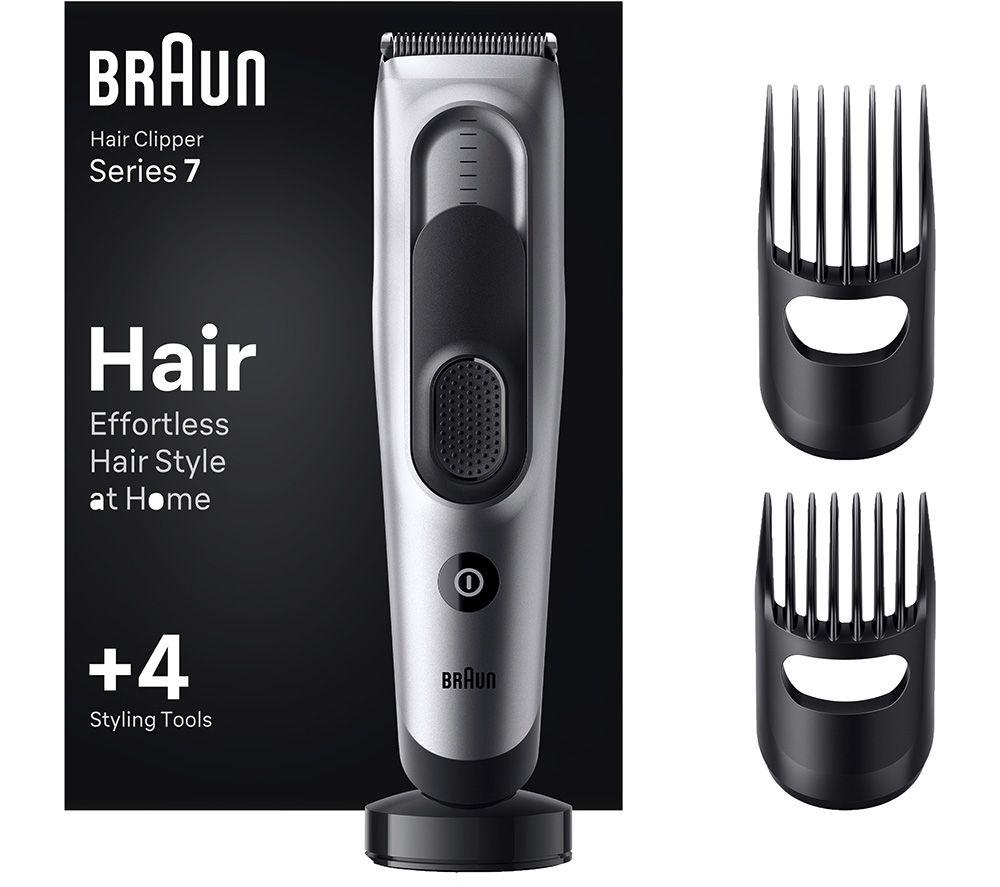BRAUN Series 7 BRAHC7390 Hair Clipper - Grey, Black