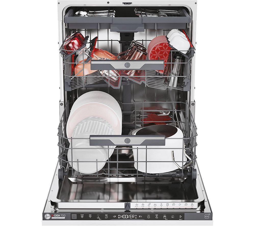HOOVER HI6C4S1PTA-80 Full-size Fully Integrated WiFi-enabled Dishwasher image number 3 of 15