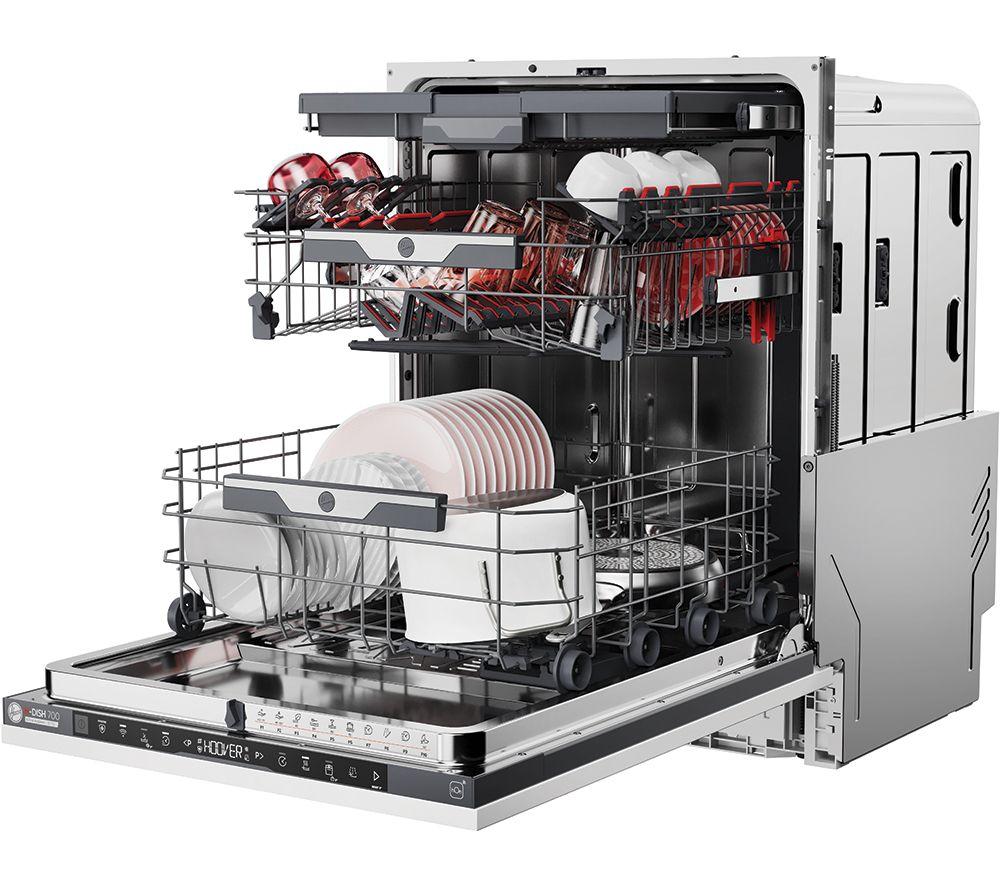 HOOVER HI6C4S1PTA-80 Full-size Fully Integrated WiFi-enabled Dishwasher image number 8 of 15