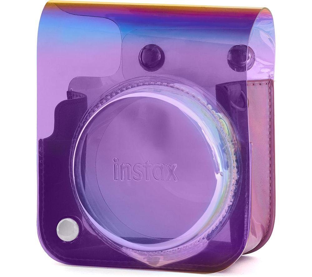 instax mini 12 camera case with shoulder strap, Iridescent finish