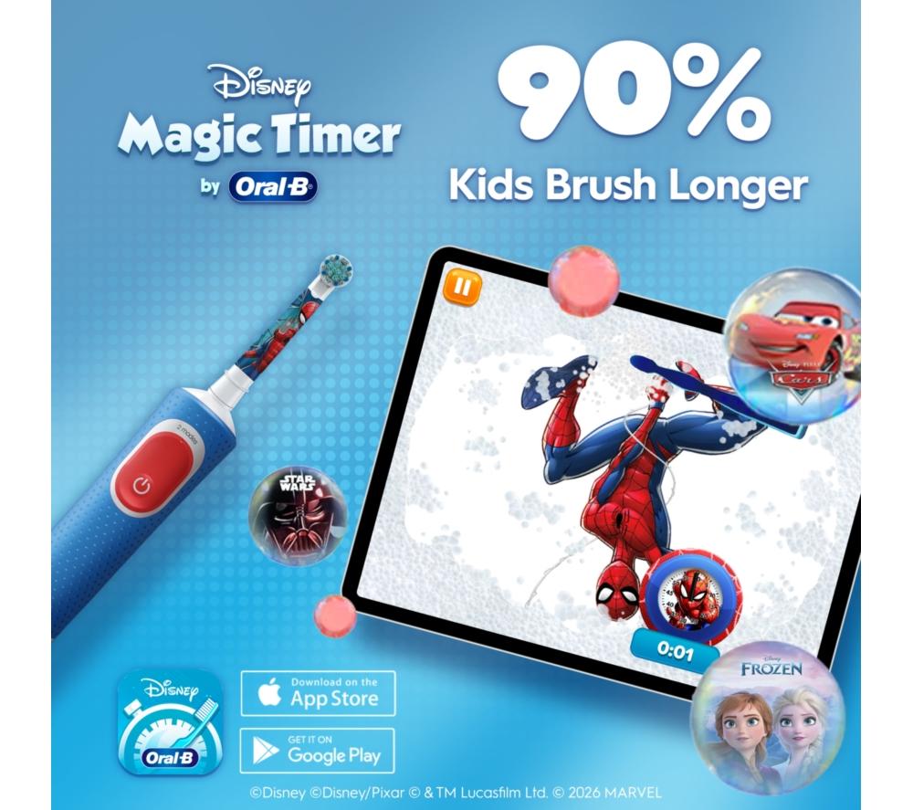 ORAL-B PRO Kids Electric Toothbrush Gift Set - Spider Man image number 8 of 12