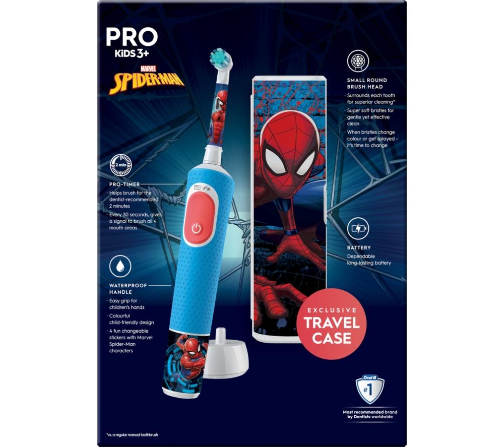 ORAL-B PRO Kids Electric Toothbrush Gift Set - Spider Man image number 12 of 12