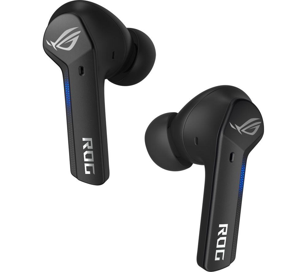 ASUS ROG Cetra Wireless Bluetooth Noise-Cancelling Gaming Earbuds - Black image number 2 of 7