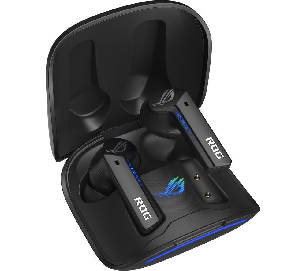 ASUS ROG Cetra Wireless Bluetooth Noise-Cancelling Gaming Earbuds - Black image number 3 of 7