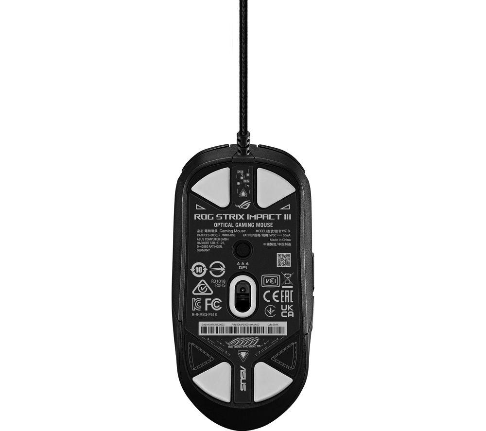 ASUS ROG STRIX Impact III RGB Optical Gaming Mouse image number 6 of 6