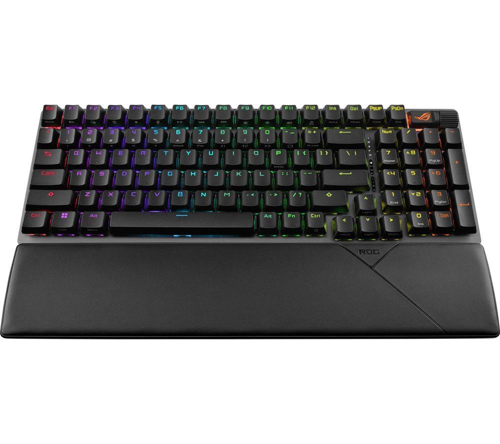 ASUS ROG Strix Scope II 96 Wireless Mechanical Gaming Keyboard - Black image number 4 of 9