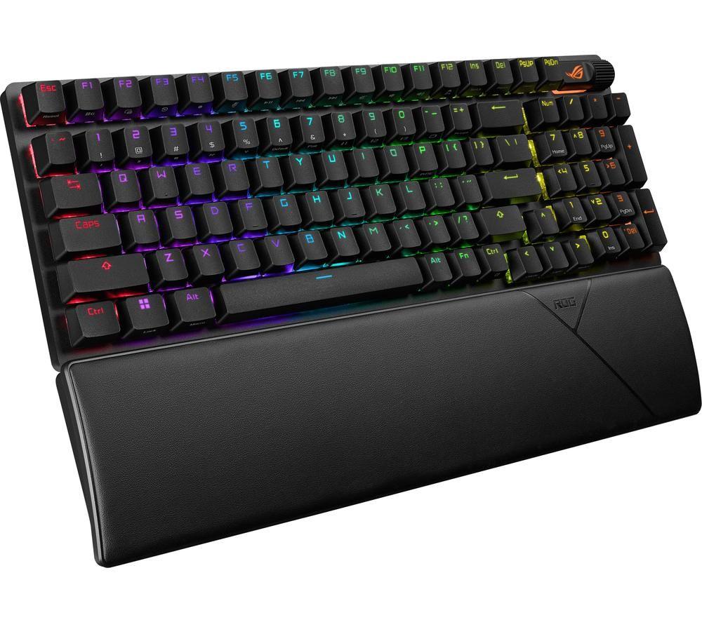 ASUS ROG Strix Scope II 96 Wireless Mechanical Gaming Keyboard - Black image number 5 of 9