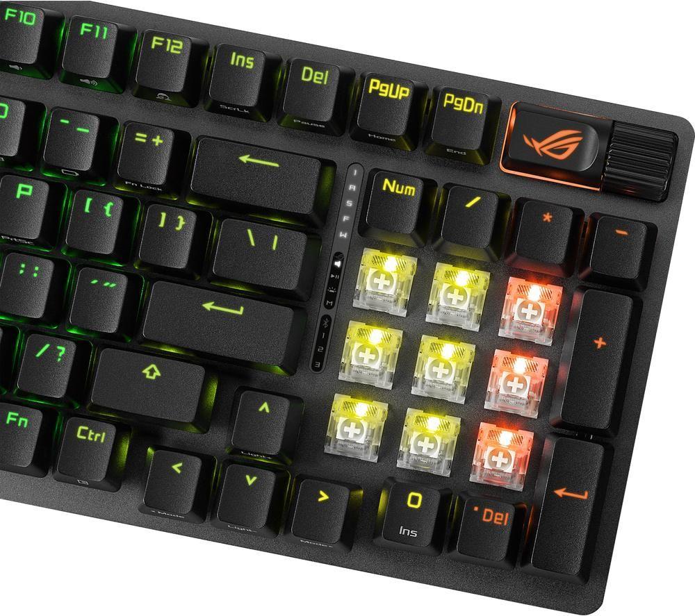 ASUS ROG Strix Scope II 96 Wireless Mechanical Gaming Keyboard - Black image number 8 of 9