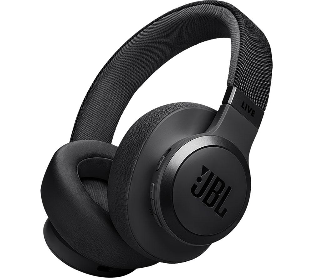 JBL Live 770NC Wireless Over-Ear Headphones with Noise Cancelling Technology and up to 65 hours Battery Life, in Black