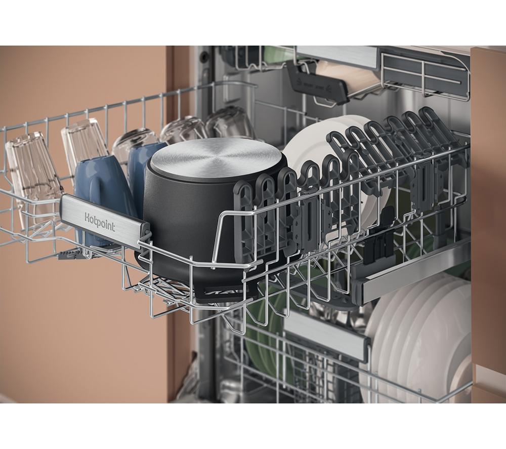 HOTPOINT Hydroforce H8I HT59 LS UK Full-size Fully Integrated Dishwasher image number 9 of 16