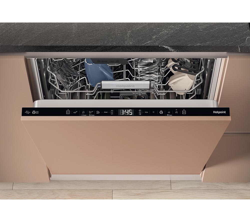 HOTPOINT Hydroforce H8I HT59 LS UK Full-size Fully Integrated Dishwasher image number 12 of 16