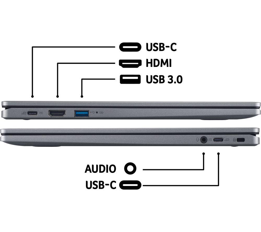 ACER 515 15.6' Chromebook Plus - Intel® Core™ i3, 256 GB SSD, Grey - image 9