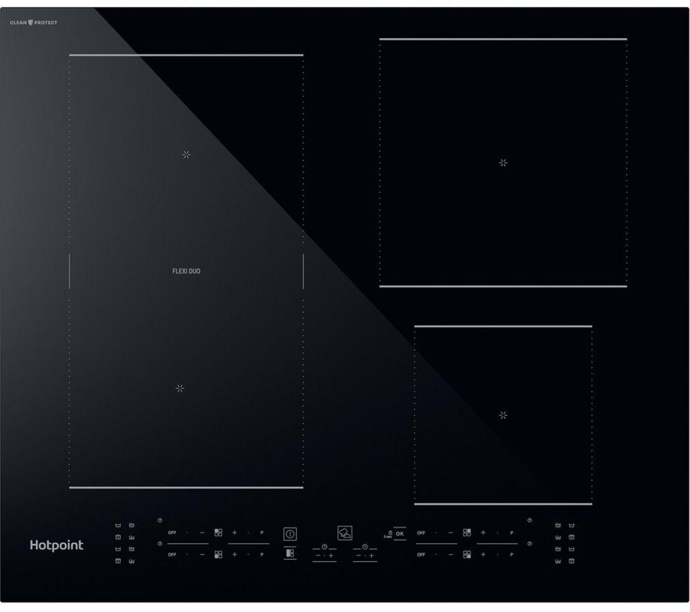 HOTPOINT CleanProtect TB 2560C CPBF 59 cm Electric Induction Hob - Black, Black