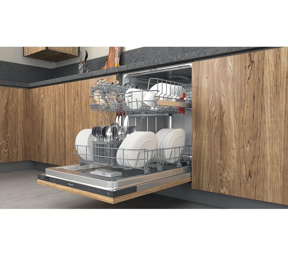 HOTPOINT H2I HD526 UK Full-size Fully Integrated Dishwasher - Silver image number 6 of 9