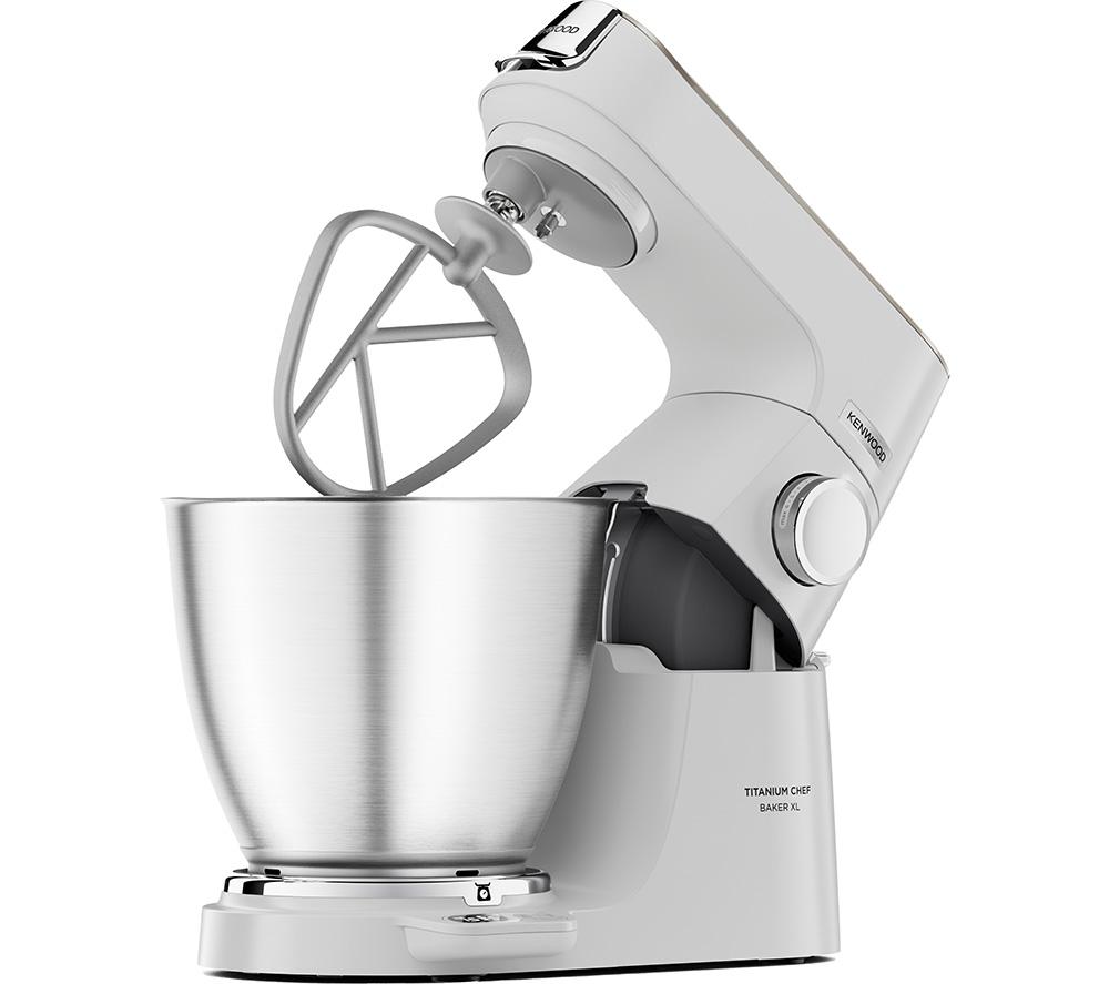 KENWOOD Titanium Chef Baker XL KVL65.001WH Stand Mixer - White, White