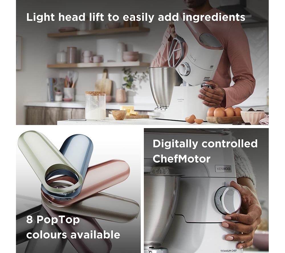 KENWOOD Titanium Chef Baker XL KVL65.001WH Stand Mixer - White image number 4 of 9