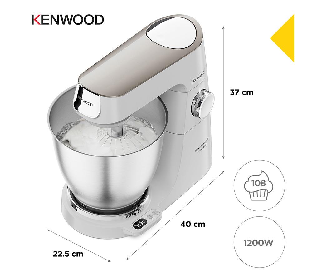 KENWOOD Titanium Chef Baker XL KVL65.001WH Stand Mixer - White image number 5 of 9