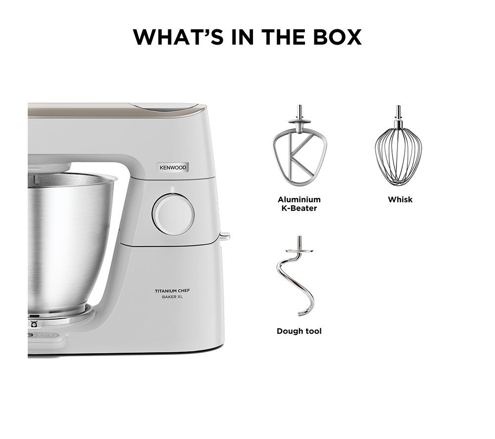 KENWOOD Titanium Chef Baker XL KVL65.001WH Stand Mixer - White image number 7 of 9