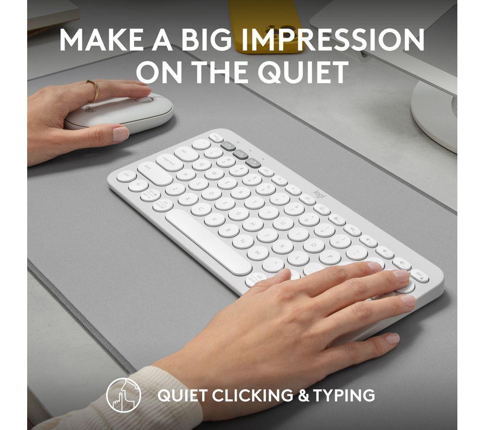 LOGITECH Pebble 2 MK380 Wireless Keyboard & Mouse Set - Offwhite image number 8 of 11