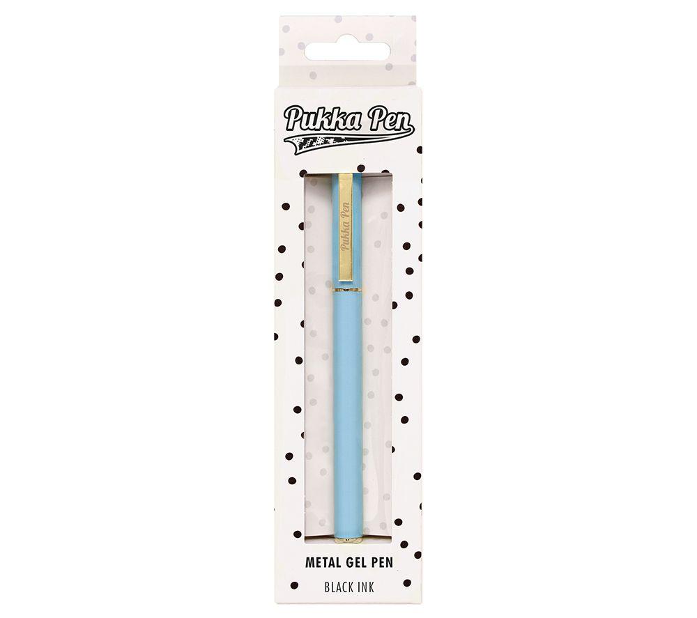 PUKKA Metal Gel Pen - Sky Blue image number 2 of 2