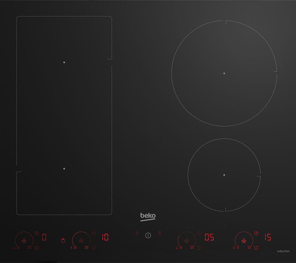 BEKO HII64820UFT 58 cm Induction Hob - Black Black