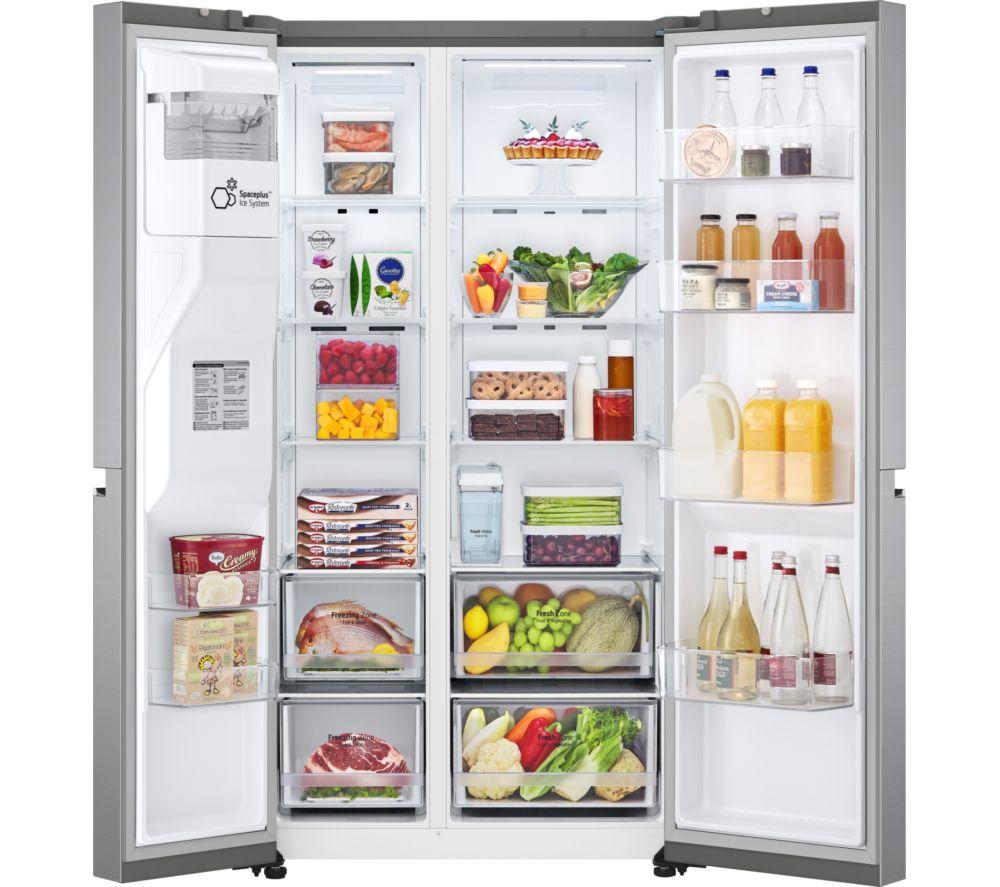 LG GSLD81PZRD NatureFRESH American-Style Smart Fridge Freezer - Shiny Steel image number 2 of 15