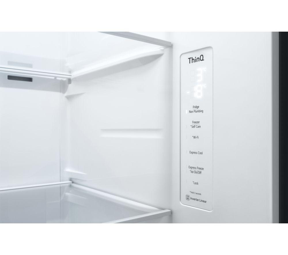 LG GSLD81PZRD NatureFRESH American-Style Smart Fridge Freezer - Shiny Steel image number 3 of 15