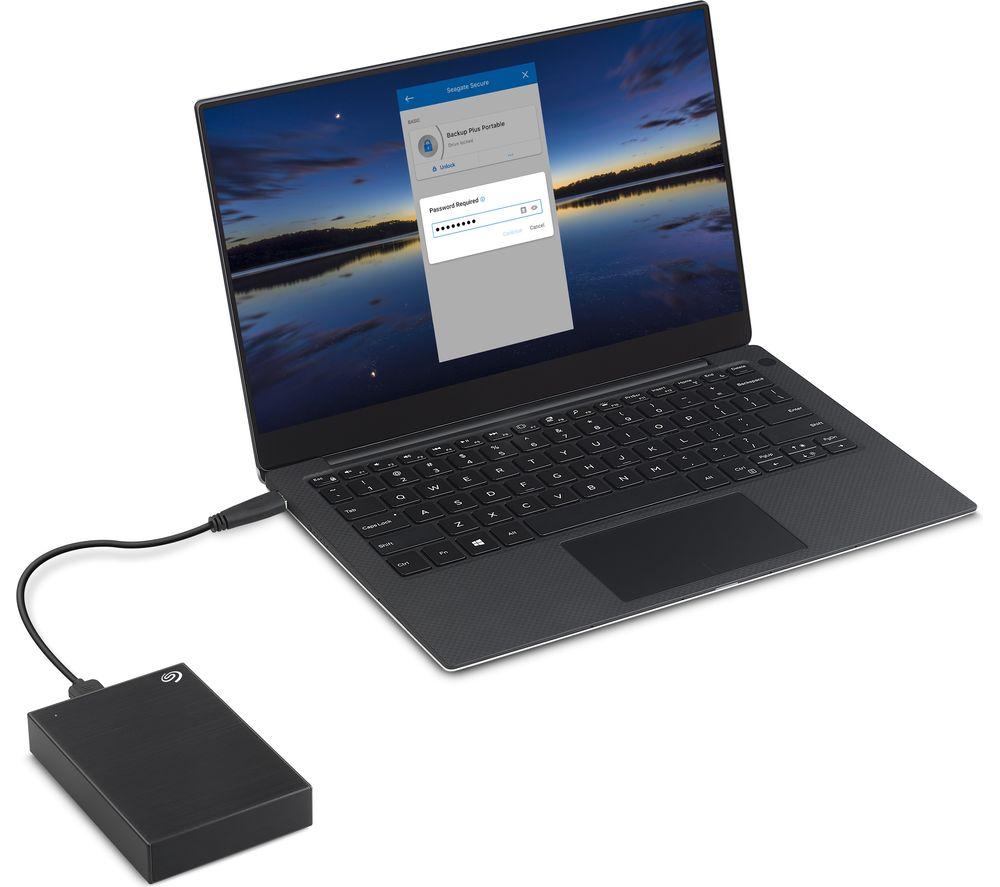 SEAGATE One Touch Portable Hard Drive - 5 TB, Black image number 7 of 10