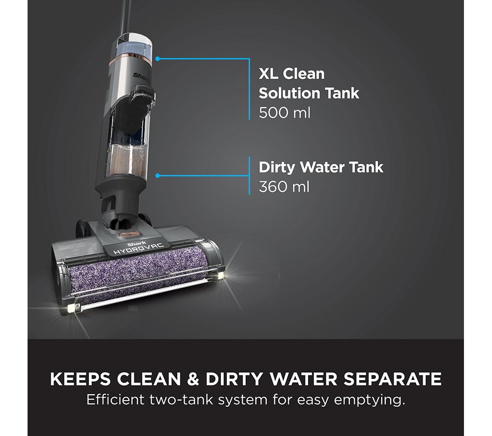 SHARK HydroVac WD210UK Cordless Hard Floor Cleaner &ndash; Grey image number 8 of 11