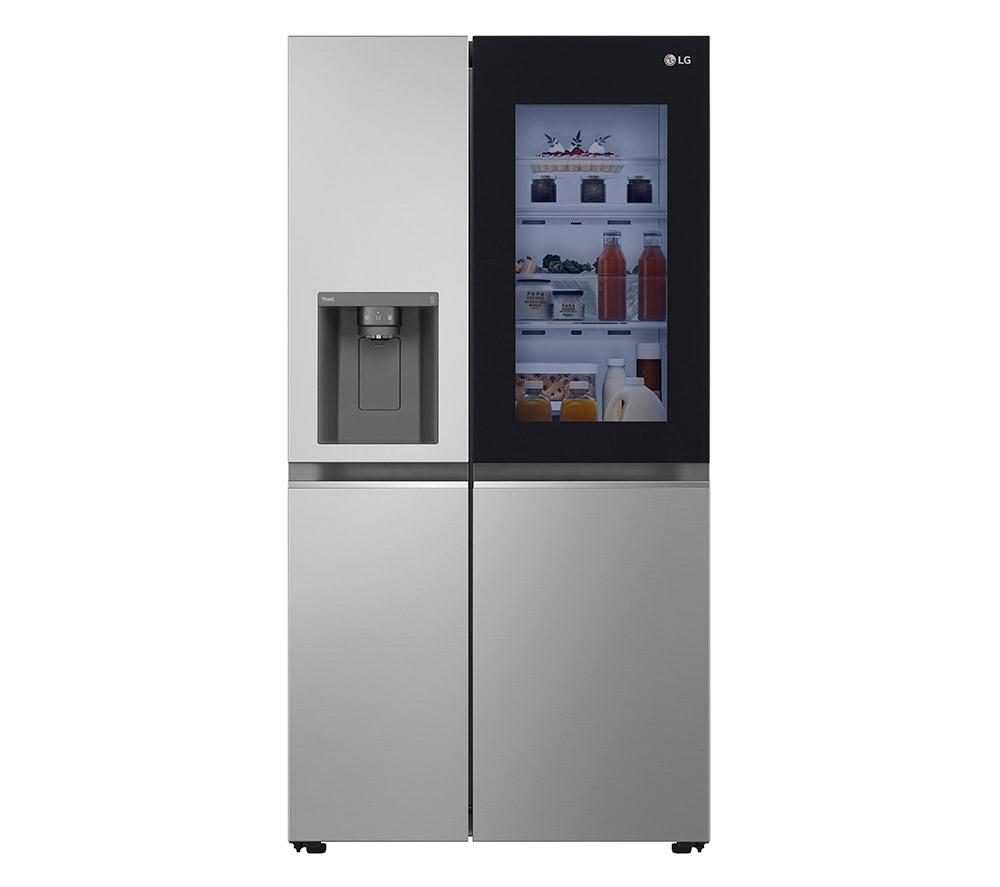 LG InstaView GSGV81PYLL American-Style Smart Fridge Freezer - Prime Silver, Silver/Grey