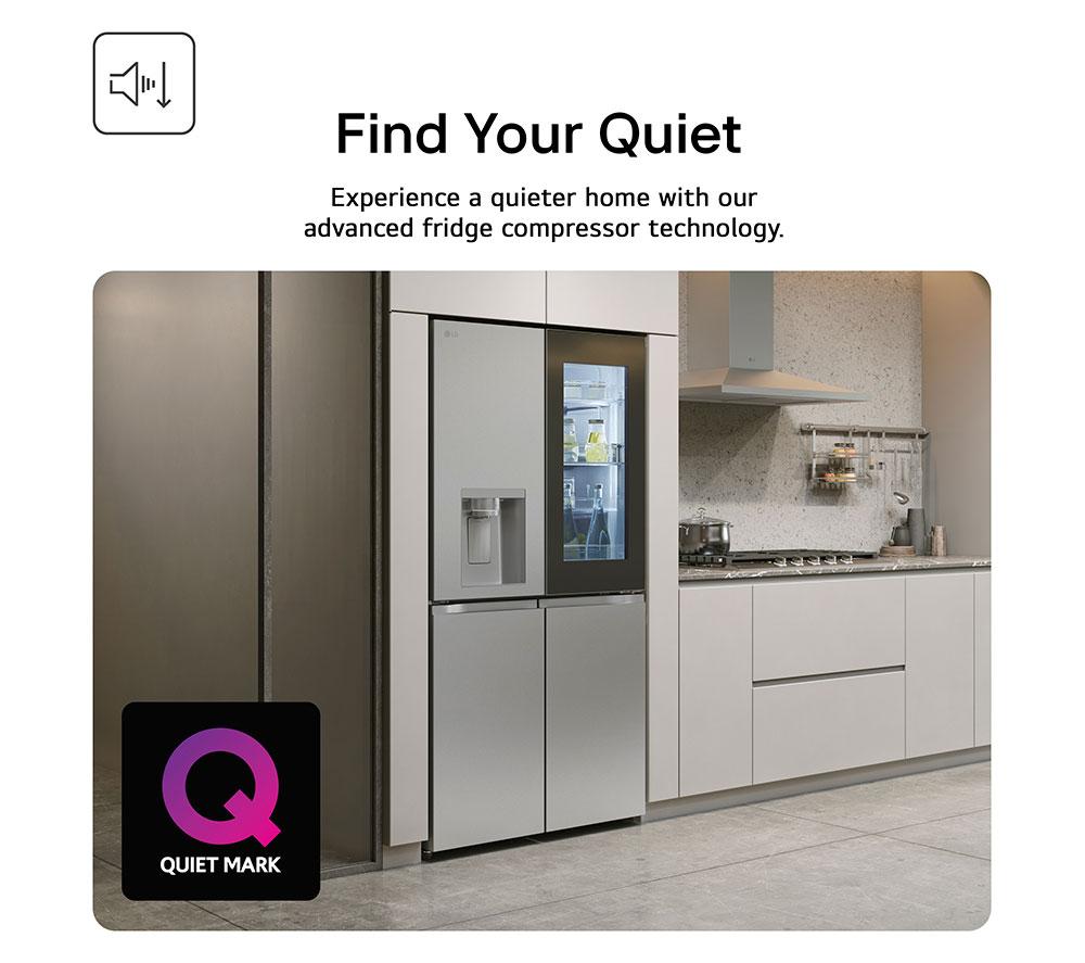 LG InstaView GSGV81PYLL American-Style Smart Fridge Freezer - Prime Silver image number 8 of 17