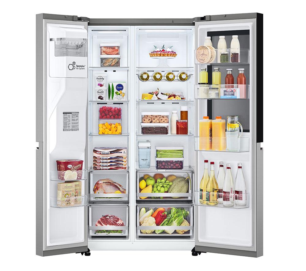 LG InstaView GSGV81PYLL American-Style Smart Fridge Freezer - Prime Silver image number 9 of 17