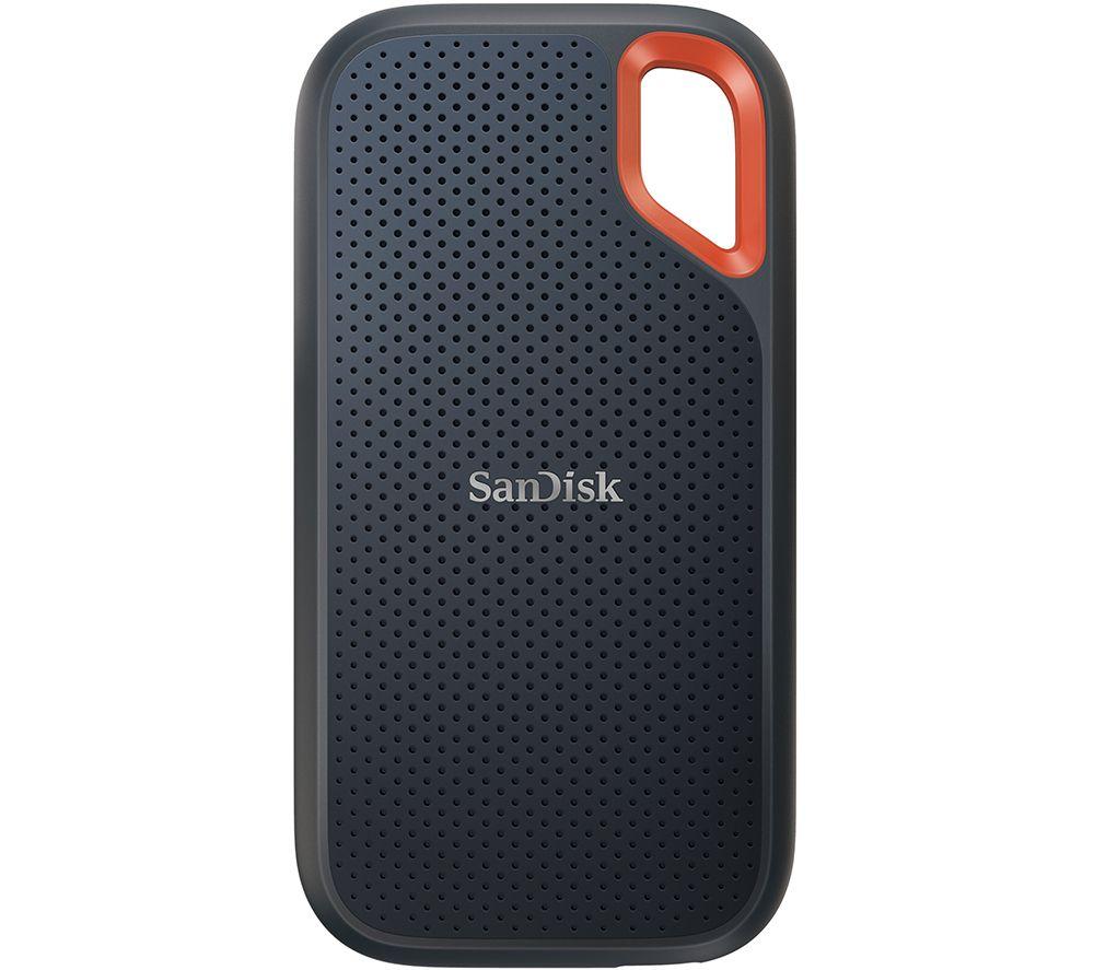 SANDISK Extreme Portable External SSD V2 - 4 TB, Black, Black