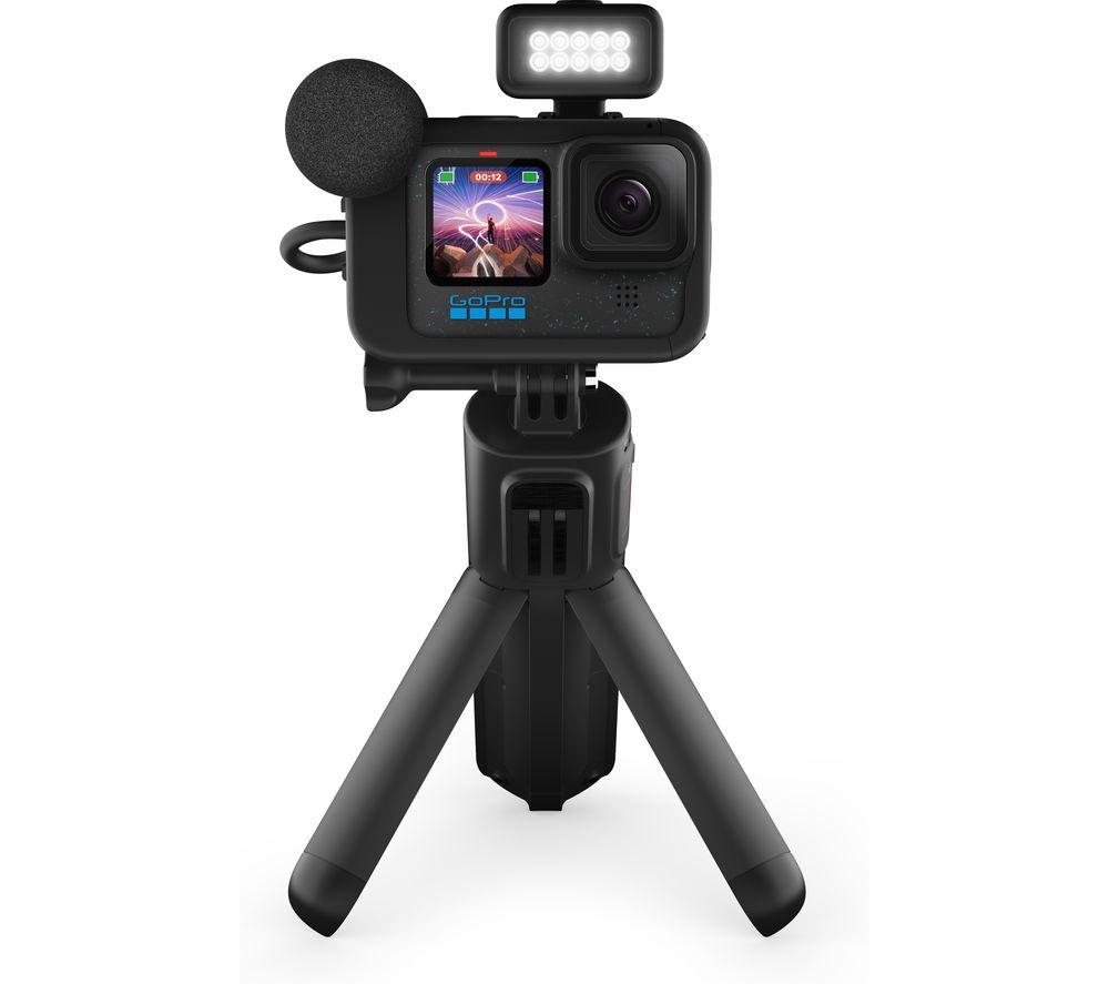 GoPro HERO12 Black Creator Edition - Includes HERO12 Black, Volta (Battery Grip, Tripod, Remote), Media Mod, Light Mod, Enduro Battery, and Carrying Case