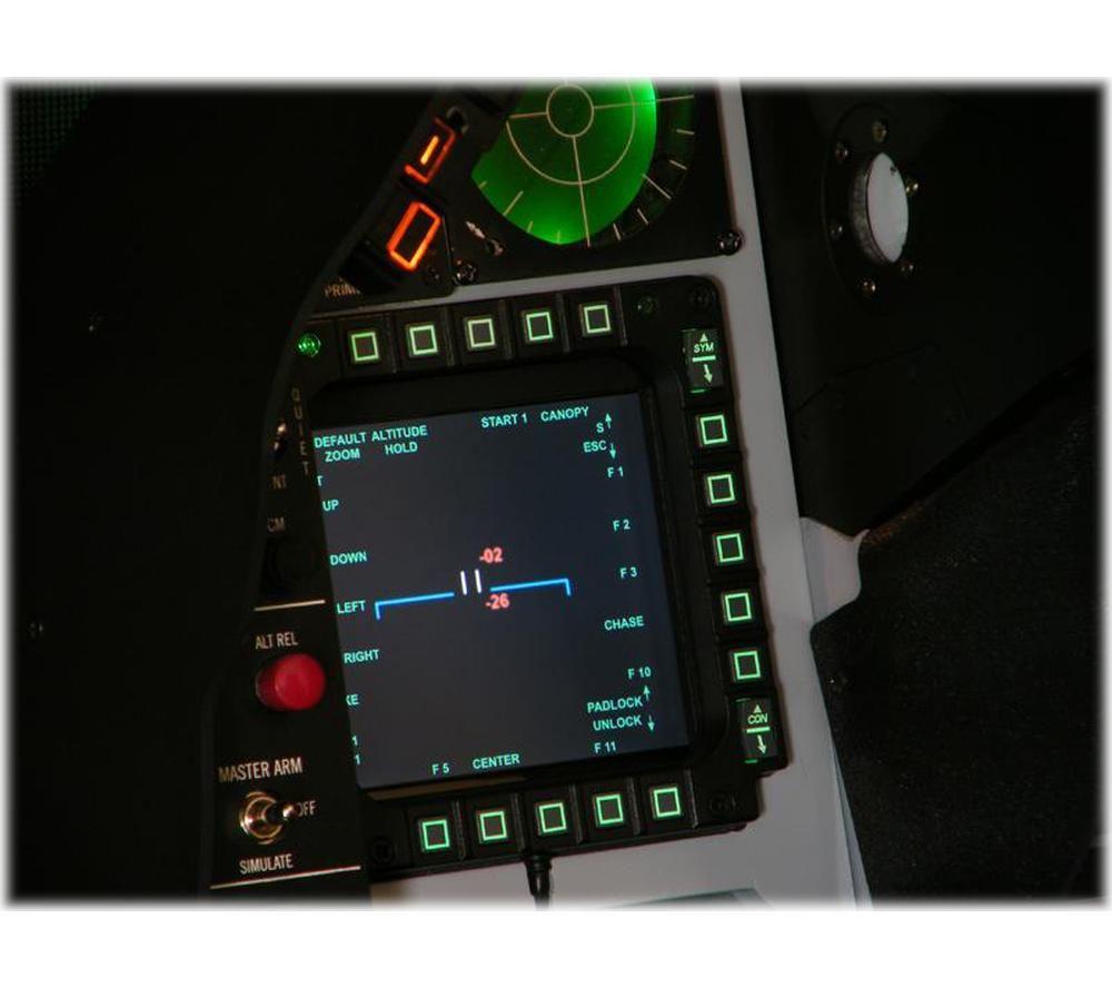 THRUSTMASTER MFD Cougar USB Cockpit Panel - Pack of 2, Black image number 3 of 7