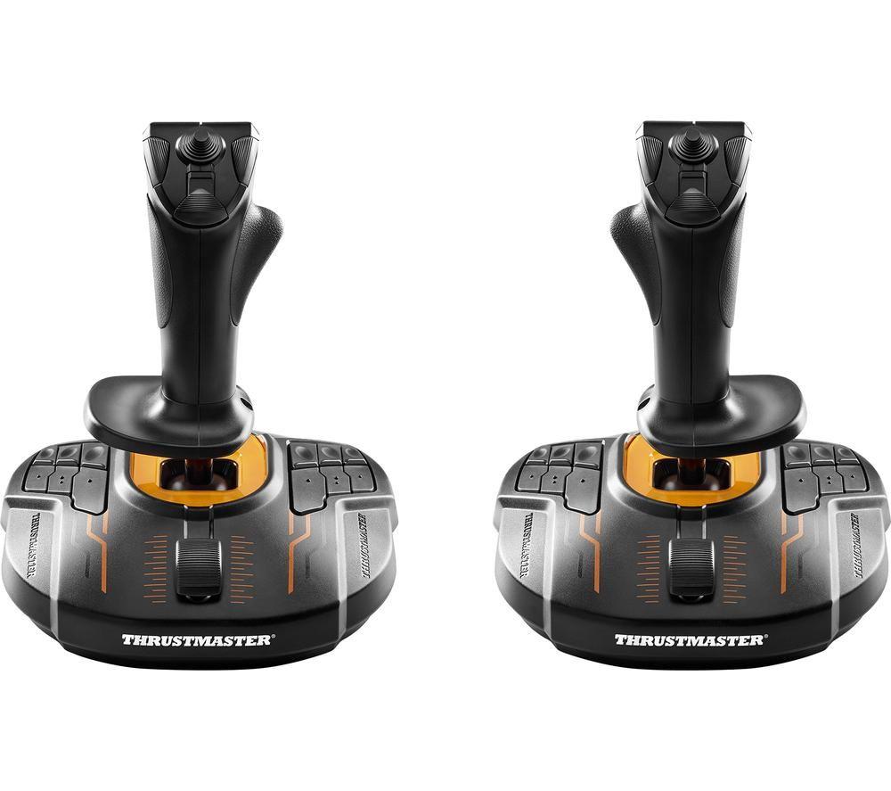 THRUSTMASTER T-16000M FCS Space Sim Duo Joystick - Black & Orange