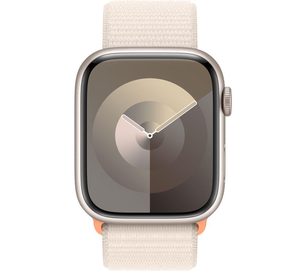 APPLE Watch Series 9 Cellular - 45 mm Starlight Aluminium Steel Case with Starlight Sport Loop image number 2 of 2