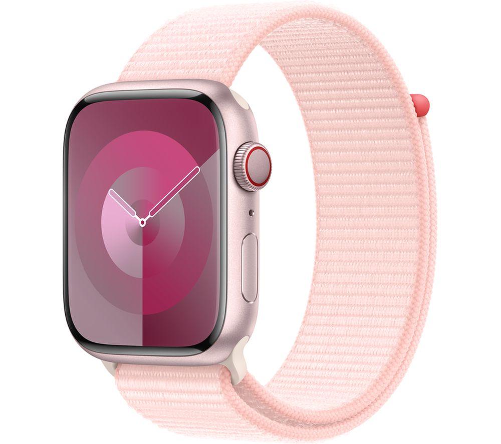 Buy APPLE Watch Series 9 Cellular - 45 mm Pink Aluminium Case with ...