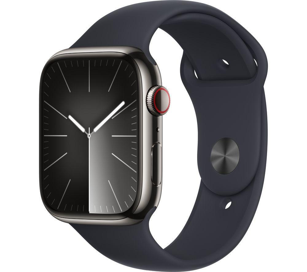 Buy APPLE Watch Series 9 Cellular - 45 mm Graphite Stainless Steel Case ...