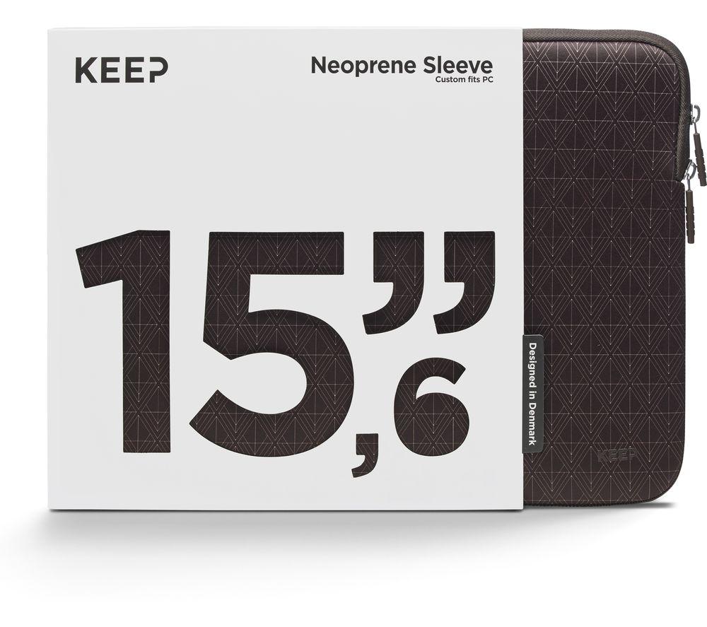 KEEP KE-PC15-JCM 15.6 Laptop Sleeve - Black, Black