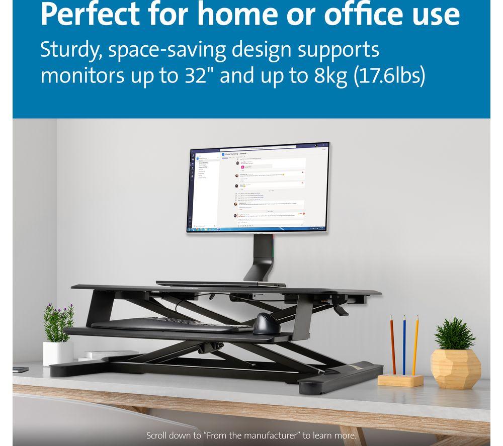 KENSINGTON SmartFit Space-Saving K55512WW Single Arm Tilt & Swivel 32" Monitor Desk Mount image number 4 of 4