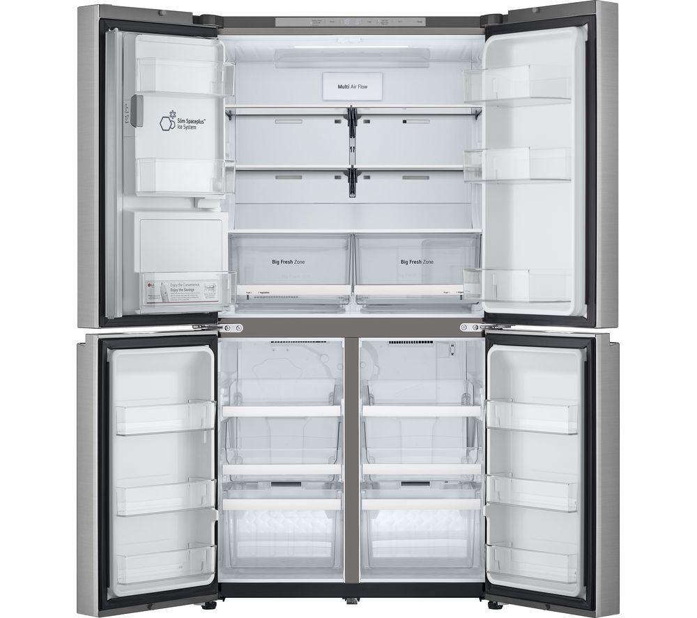 LG NatureFRESH GML960PYFE Slim American-Style Fridge Freezer - Prime Silver image number 5 of 12